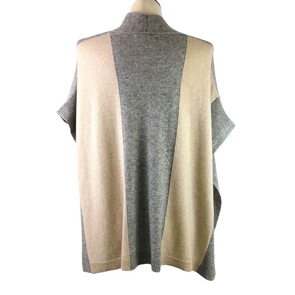 LABEL+thread SZ S Wool/Cashmere Kaia Sleeveless Cardigan in Barley & Gray $248 - Picture 4 of 7